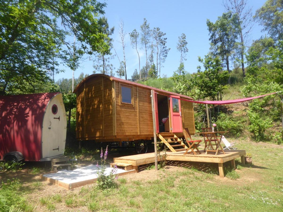 Rosa The Cosy Cabin - Gypsy Wagon - Shepherds Hut, River Views Off-Grid Eco Living Pedrogao Grande Eksteriør billede