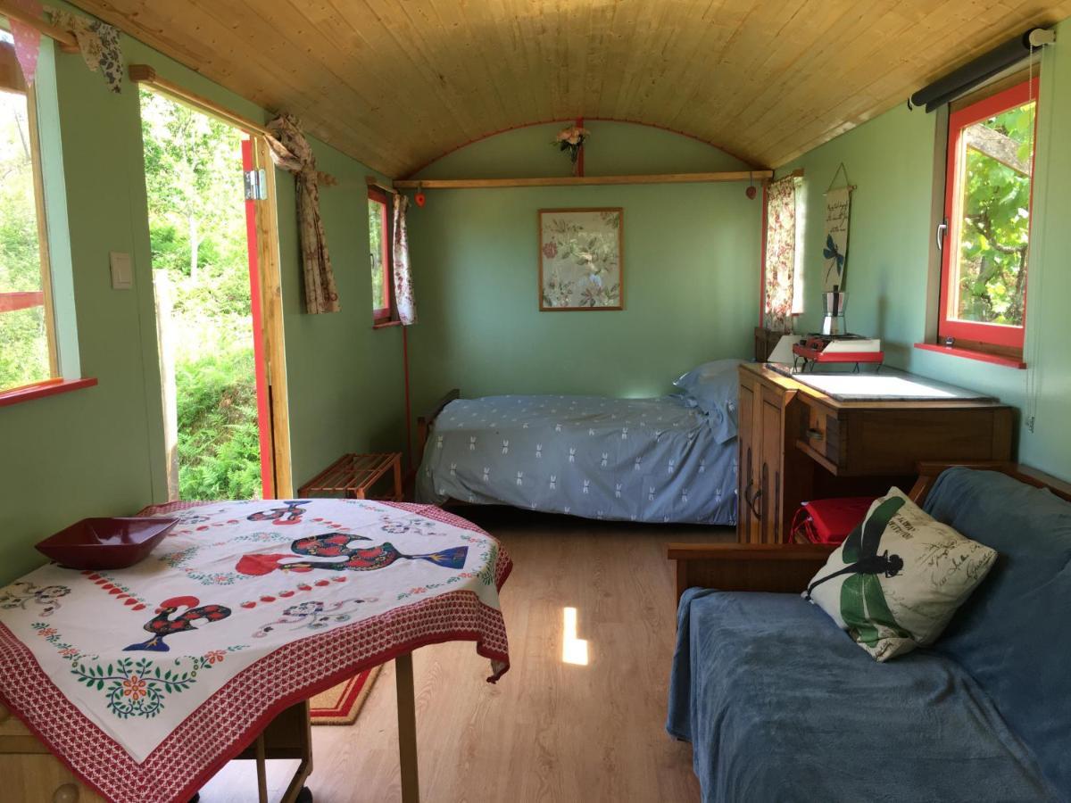 Rosa The Cosy Cabin - Gypsy Wagon - Shepherds Hut, River Views Off-Grid Eco Living Pedrogao Grande Eksteriør billede